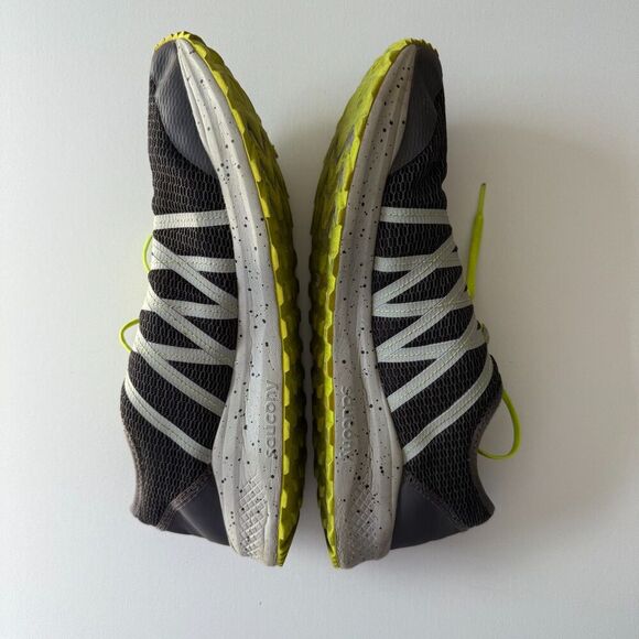 Saucony Versafoam Shift Running Shoes Men's 11.5, Slip On Comfort, Gray & Yellow - Picture 11 of 12